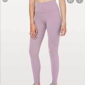 Lululemon worn once light pink/purple align pant
